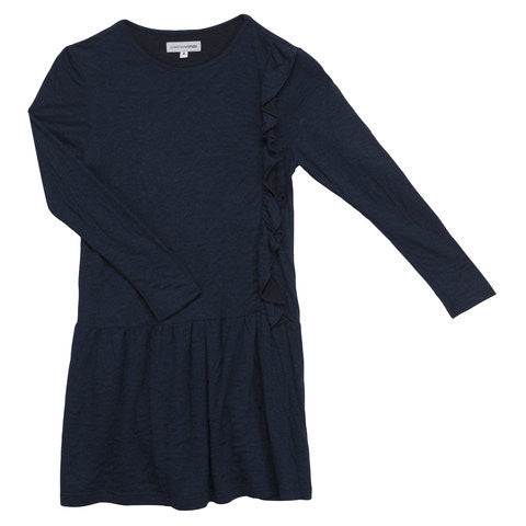 Dark Blue Dress with Long Sleeves / No. 104