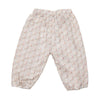 Pants Ivory with Rose Peacocks