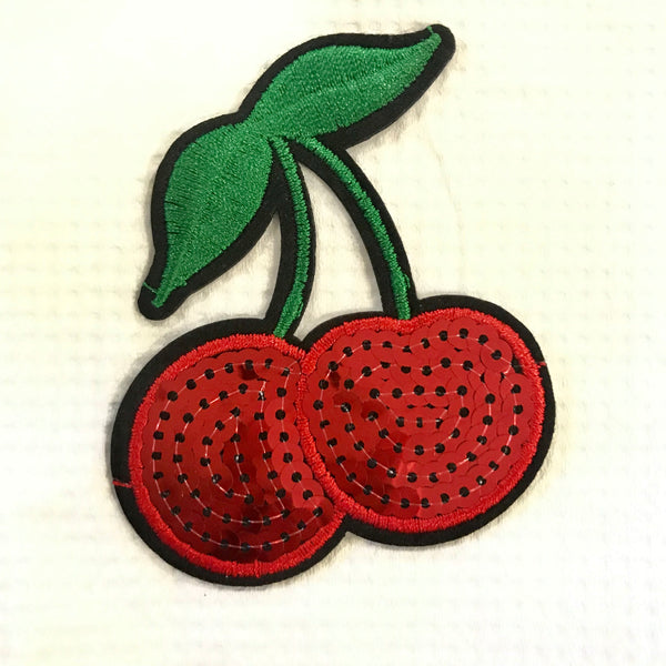 Iron-on CHERRY embroidery