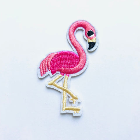 Iron-on FLAMINGO embroidery